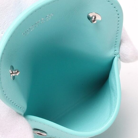 Tiffany & Co. Blue Leather Bag Charm Keychain – Return to Tiffany Heart Design - Picture 6 of 7